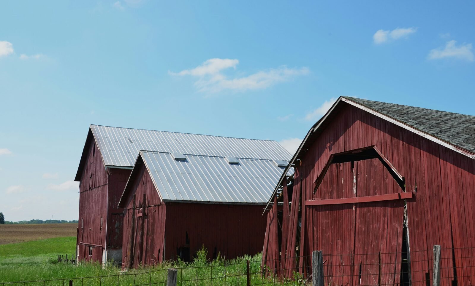 Metal barns and rural buildings